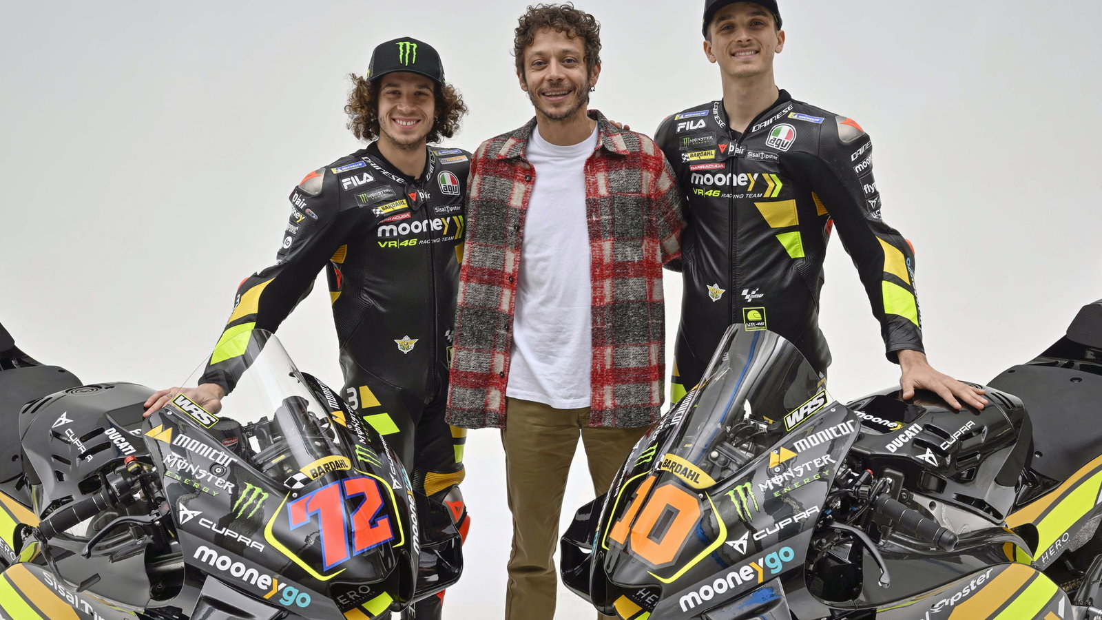 Valentino Rossi, Marco Bezzecchi, Luca Marini